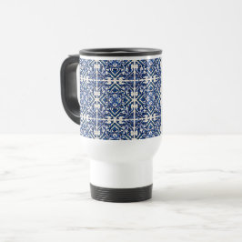 Taza De Viaje Baldosas mediterráneas, portuguesas, azulejo, mall