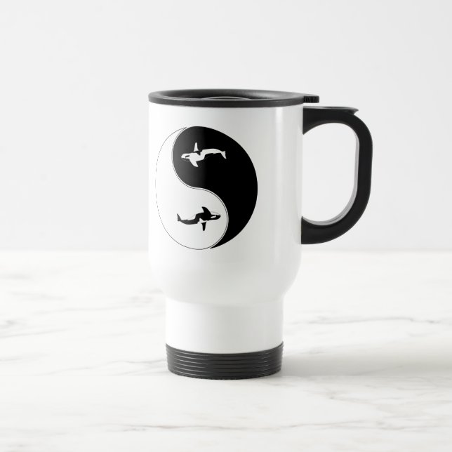 Taza De Viaje Ballena de Yin Yang (Derecha)