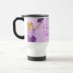 Taza De Viaje Ballerina chica púrpura clase de ballet barro