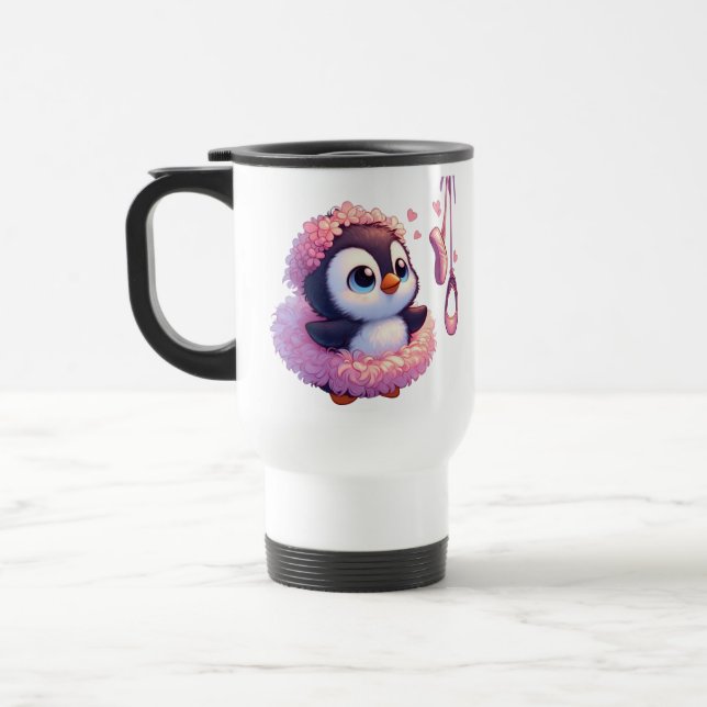 Taza De Viaje Ballerina Penguin Dreams (Izquierda)