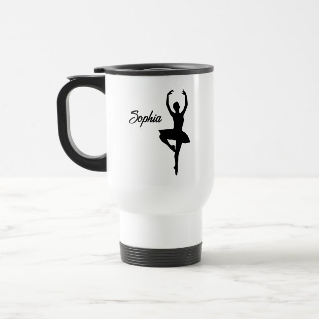 Taza De Viaje "Ballerina": taquilla de viajes personalizada (Izquierda)