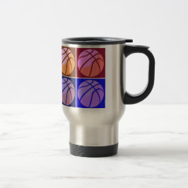 Taza De Viaje Baloncesto de arte pop