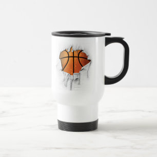 Taza De Viaje Baloncesto desgarrado