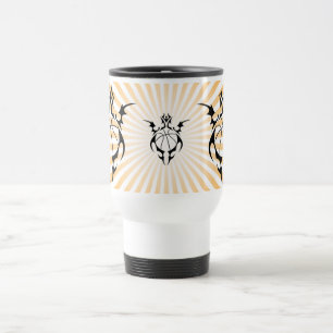 Taza De Viaje baloncesto tribal.