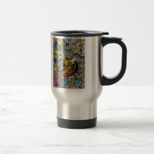 Taza De Viaje Bambina el cervatillo Blanco-Atado en mariposas