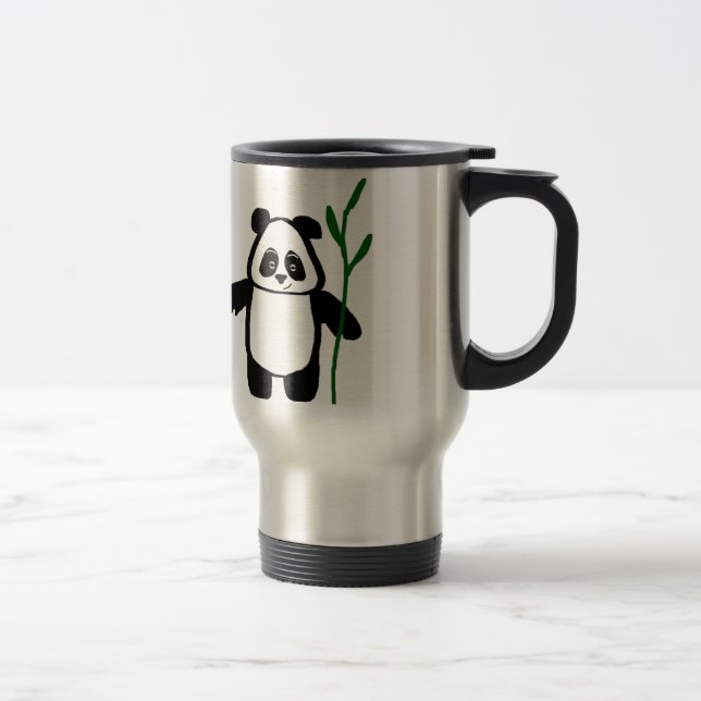 Taza De Viaje Bambú el frasco de la panda (Derecha)