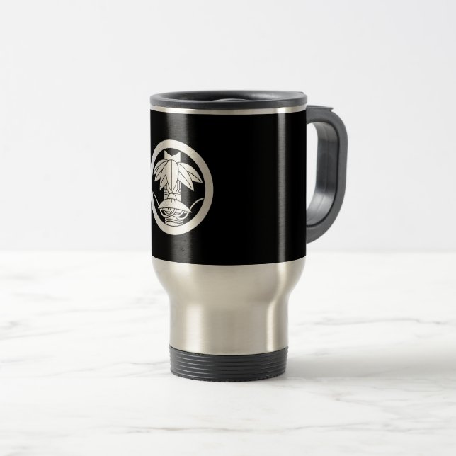 Taza De Viaje Bambú y gorra sedge en círculo (Anverso derecho)