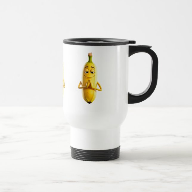 Taza De Viaje banana graciosa en paz (Derecha)
