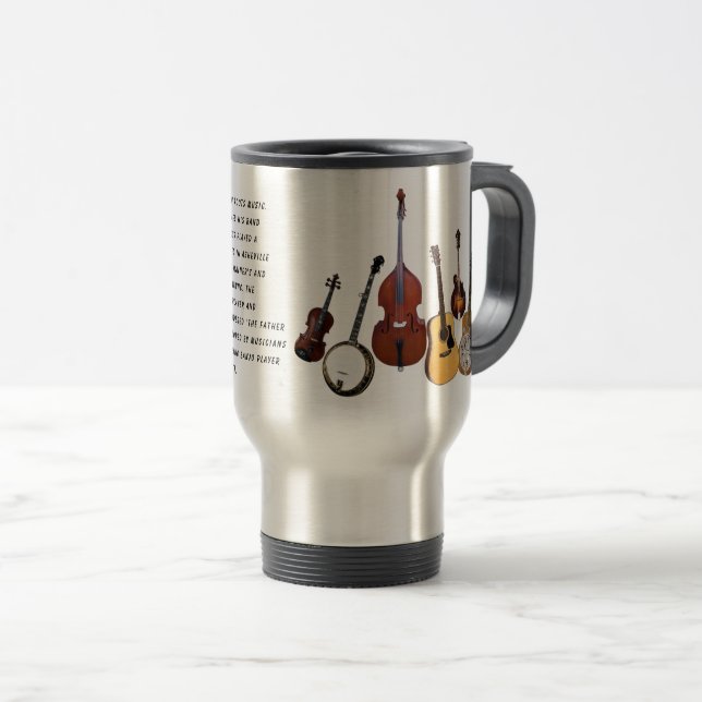 TAZA DE VIAJE BANDA DE BLUEGRASS (Anverso derecho)