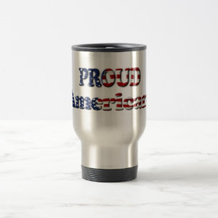 Taza De Viaje Banda de viajes patriótica del orgullo americano