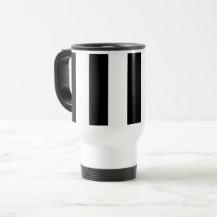 Taza De Viaje Bandas en blanco y negro, patrón a rayas, líneas