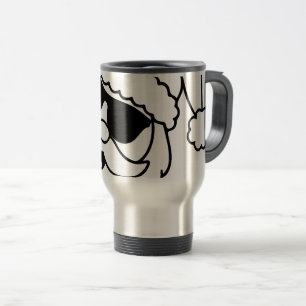 Taza De Viaje Bandeja de servir Santa Retro Cool Navidad