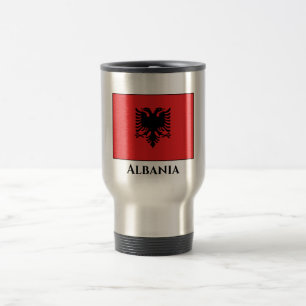Taza De Viaje Bandera albanesa