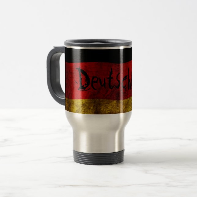Taza De Viaje Bandera alemana - Vintage... (Anverso izquierdo)
