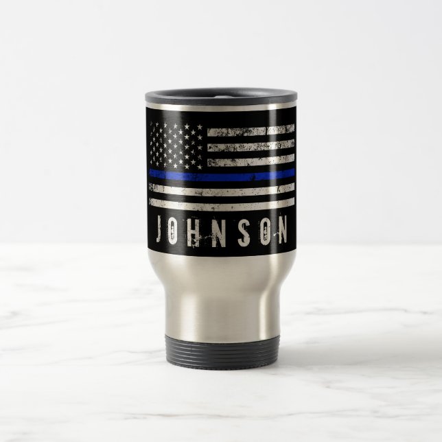 Taza De Viaje Bandera americana apenada personalizada de la (Centro)