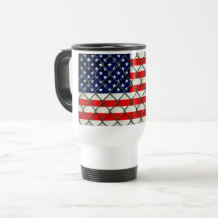 Taza De Viaje Bandera Americana de Viaje
