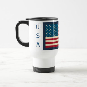 Taza De Viaje Bandera Americana Viaje Café Mug Gift
