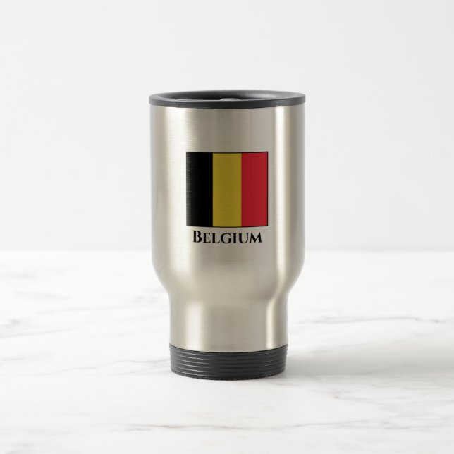 Taza De Viaje Bandera belga (Centro)