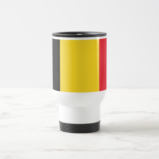 Taza De Viaje Bandera belga patriótica (Centro)