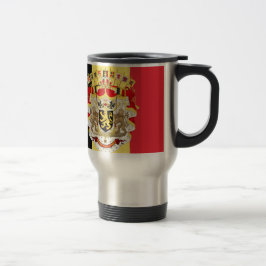 Taza De Viaje Bandera belga y COA