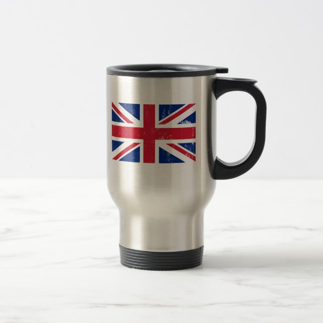 Taza De Viaje Bandera británica BRITÁNICA del inglés de Gran (Derecha)