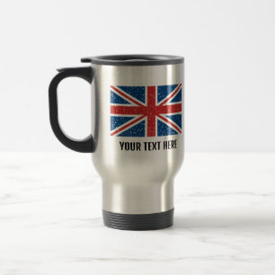 Taza De Viaje Bandera británica de moda personalizado