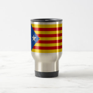 Taza De Viaje Bandera catalana de la independencia "L'Estelada B