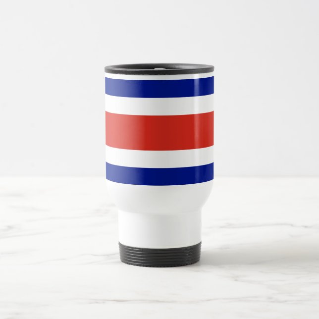 Taza De Viaje Bandera Civil de Costa Rica (Centro)