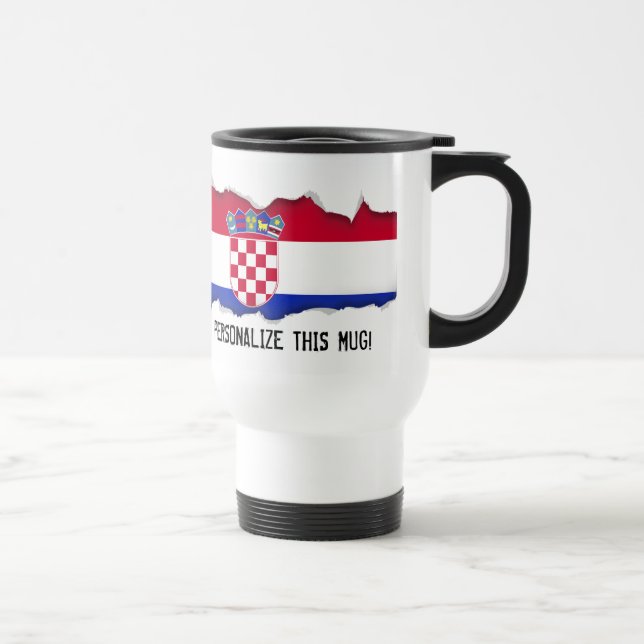 Taza De Viaje Bandera croata (Derecha)