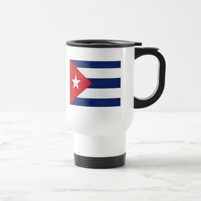 TAZA DE VIAJE BANDERA CUBANA (Derecha)
