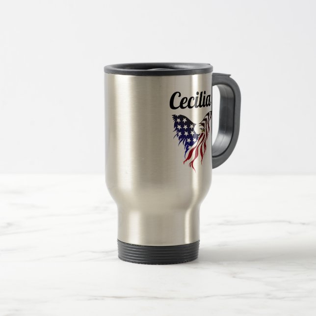 Taza De Viaje Bandera de águila de Cecilia (Anverso derecho)