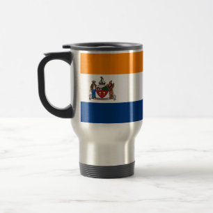 Taza De Viaje Bandera de Albany, Nueva York
