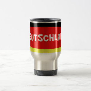 Taza De Viaje Bandera de Alemania con la redacción