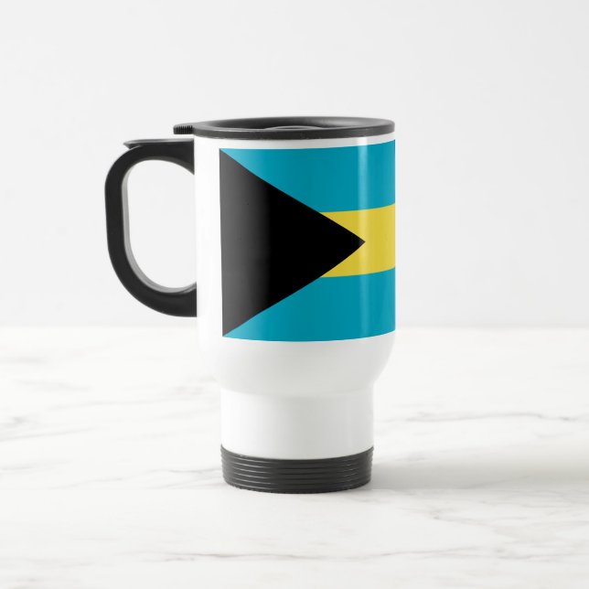 Taza De Viaje Bandera de Bahamas (Izquierda)