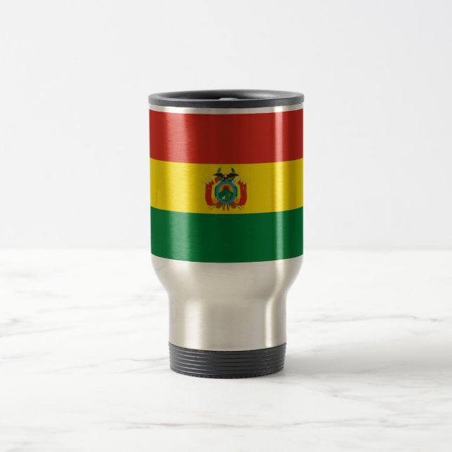 Taza De Viaje Bandera de Bolivia (Centro)