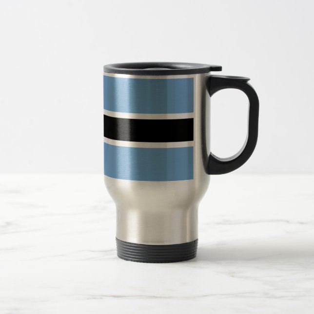 Taza De Viaje Bandera de Botswana (Derecha)