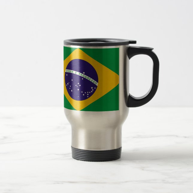 Taza De Viaje Bandera de Brasil (Derecha)