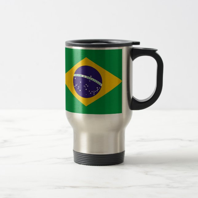 Taza De Viaje Bandera de Brasil Bandeira do Brasil (Derecha)