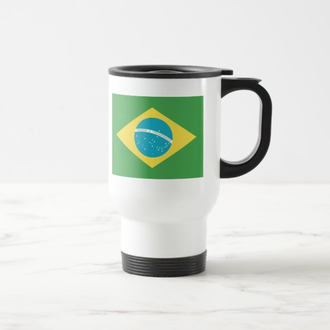 Taza De Viaje Bandera de Brasil Mug (Derecha)