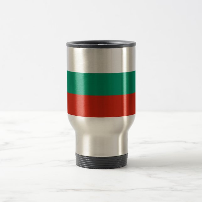 Taza De Viaje Bandera de Bulgaria (Centro)