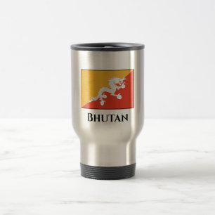 Taza De Viaje Bandera de Bután