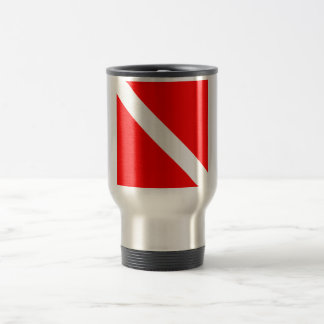 Taza De Viaje Bandera de buzo Bandera de buceo Buzo abajo