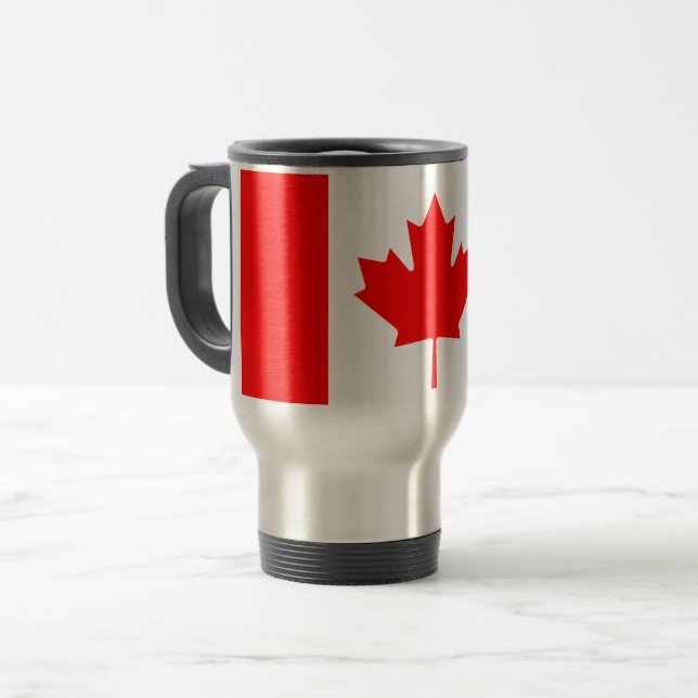 Taza De Viaje Bandera de Canadá (Anverso izquierdo)