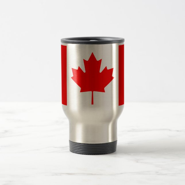 Taza De Viaje Bandera de Canadá (Centro)
