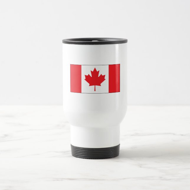Taza De Viaje Bandera de Canadá (Centro)