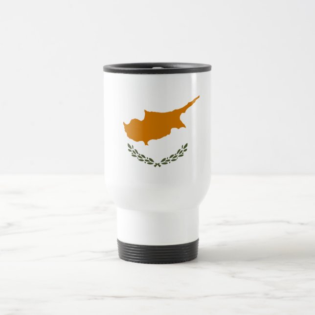Taza De Viaje Bandera de Chipre (Centro)