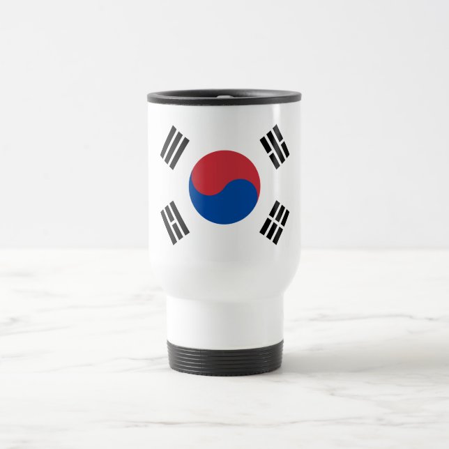 Taza De Viaje Bandera de Corea del Sur (Centro)