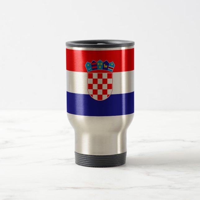 Taza De Viaje Bandera de Croacia (Centro)