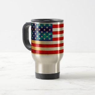 Taza De Viaje Bandera de dinero de Estados Unidos