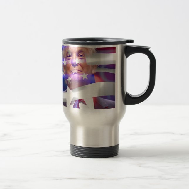 Taza De Viaje bandera de donald trump (Derecha)